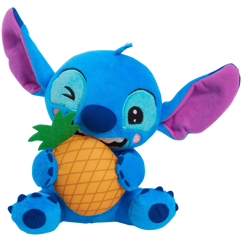 Disney Stitch Small Plush Stitch and Pineapple Stuffed Animal Blue Alien Kids Toys for Ages 2 Up by Just Play