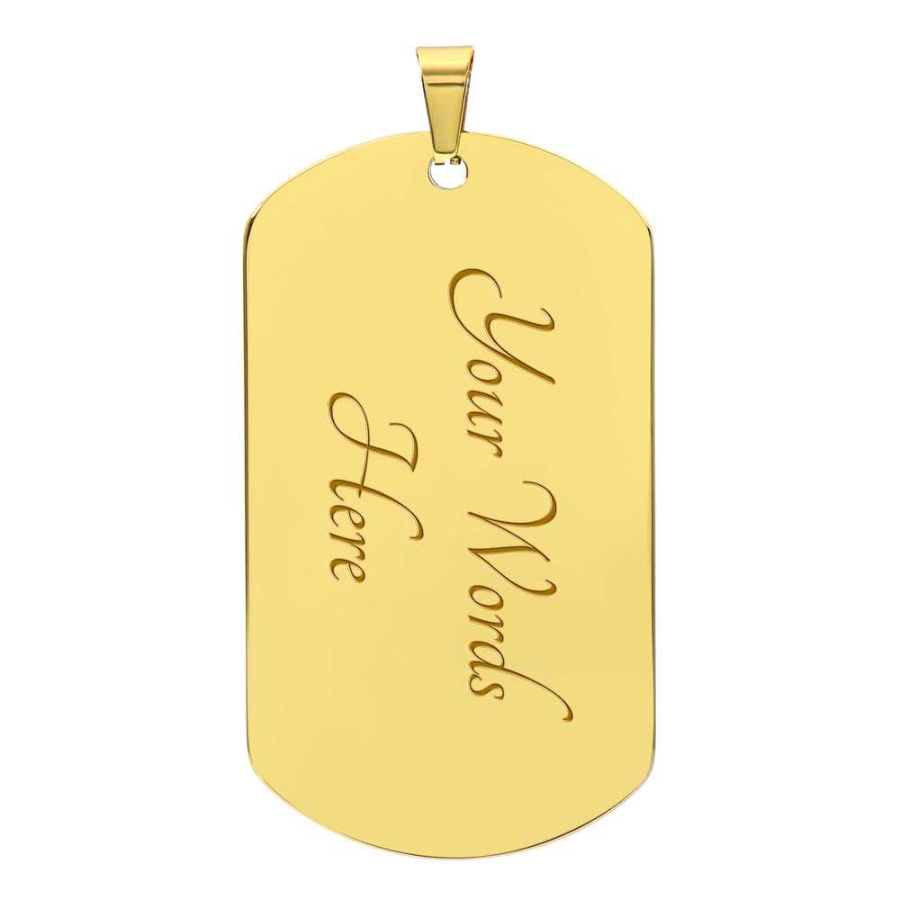 Believe In Yourself - Dog Tag Necklace