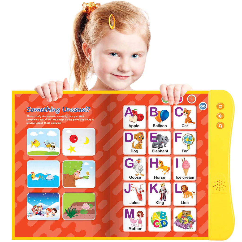 ABC Learning For Toddlers Sound Book Ideal for Learning & Education Toys Speech Therapy Toys Preschool Learning Toys 8 Page Toddler Activity Book Learning Alphabets Animal Speak and Spell & More