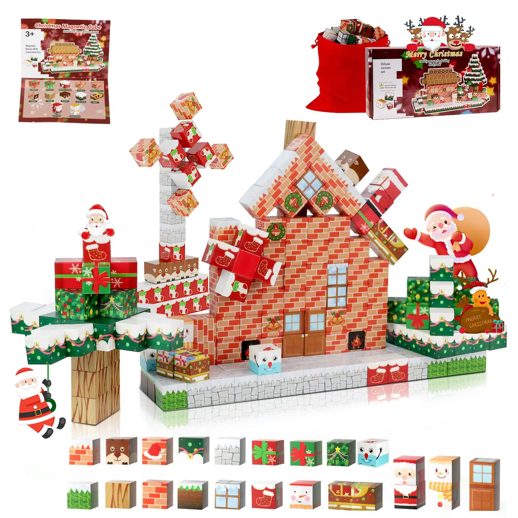 Uuoeebb 86Pcs Magnetic Blocks Magnetic Blocks Building Toys Magnet Blocks Cubes STEM Construction Sensory Toddlers Toys Kids Toys Boys 3+ 5 6 7 8 Gifts for Kids