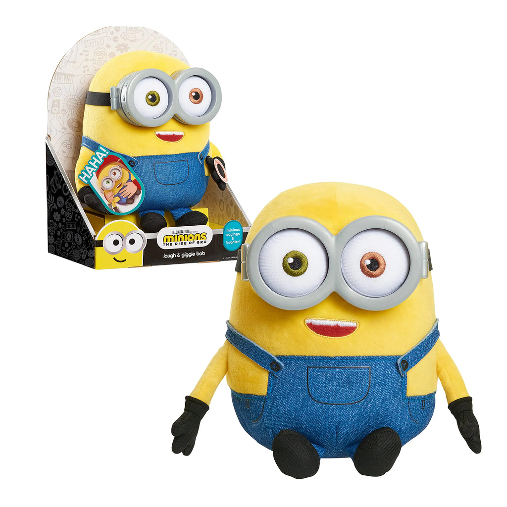 Just Play Illumination’s Minions: The Rise of Gru Laugh & Giggle Bob Plush Kids Toys for Ages 3 Up